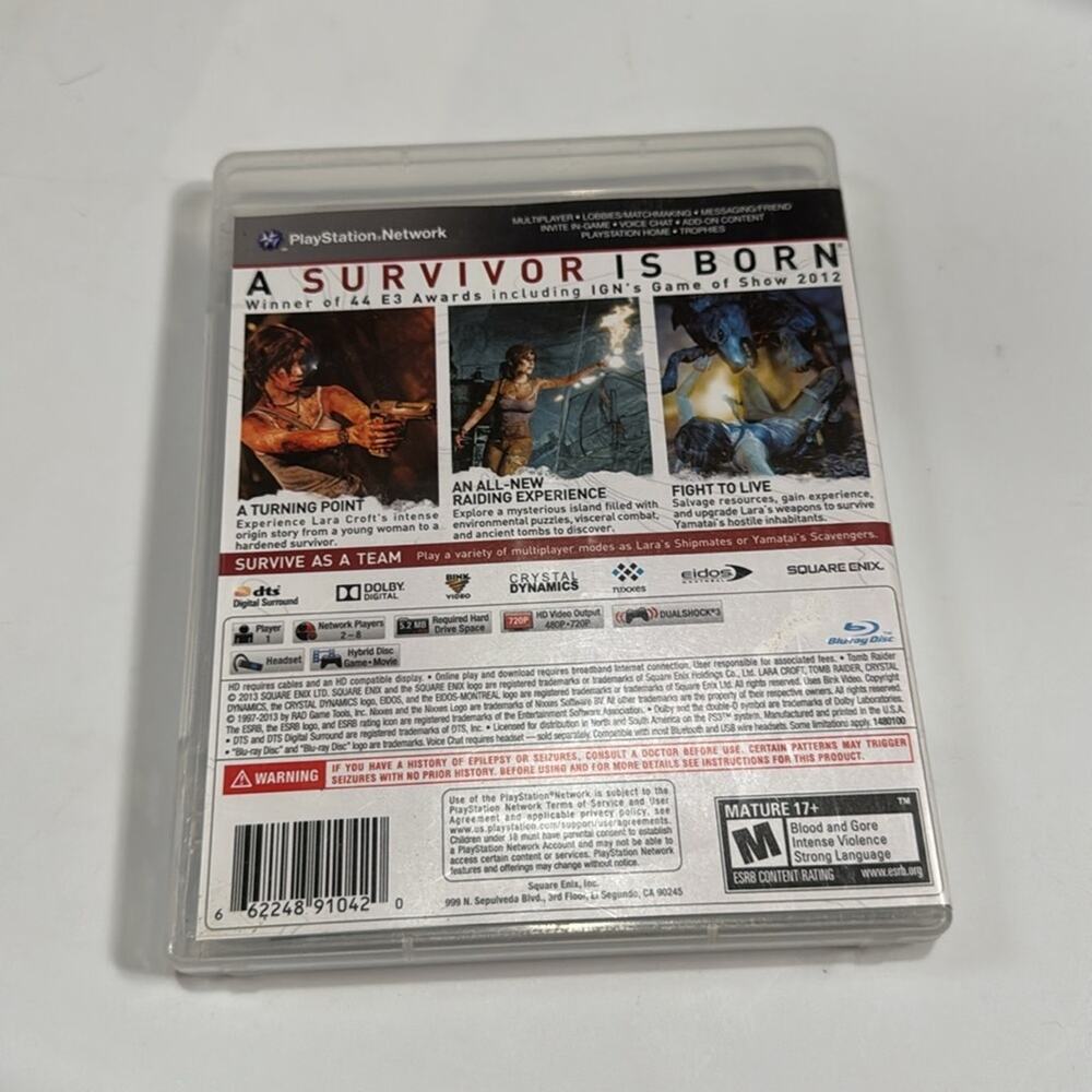 Tomb Raider Sony PlayStation 3 PS3 USED - Picture 2 of 4
